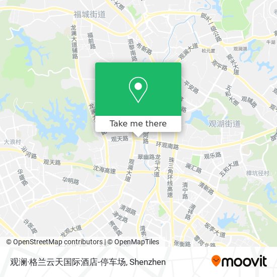 观澜·格兰云天国际酒店-停车场 map