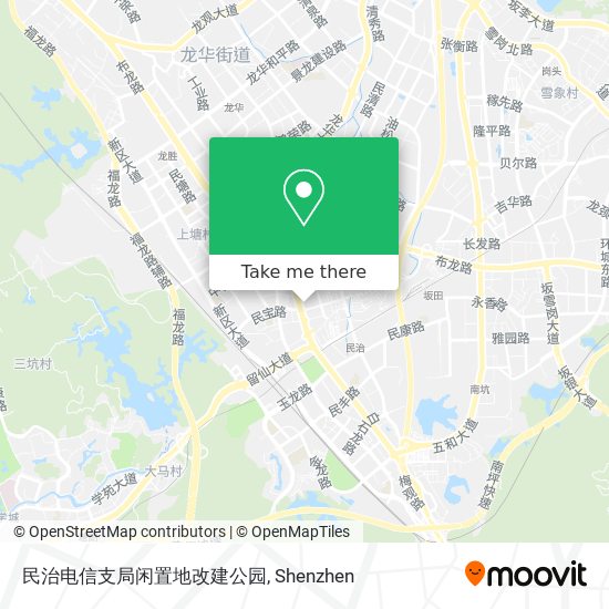 民治电信支局闲置地改建公园 map