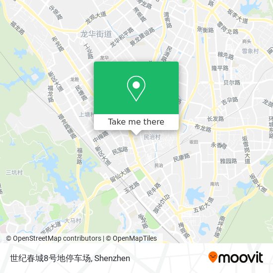 世纪春城8号地停车场 map