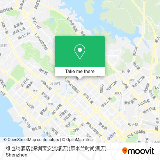 维也纳酒店(深圳宝安流塘店)(原米兰时尚酒店) map