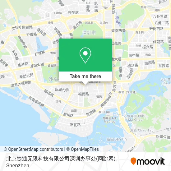 北京捷通无限科技有限公司深圳办事处(网跳网) map