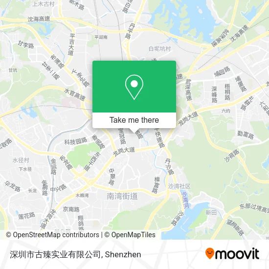 深圳市古臻实业有限公司 map