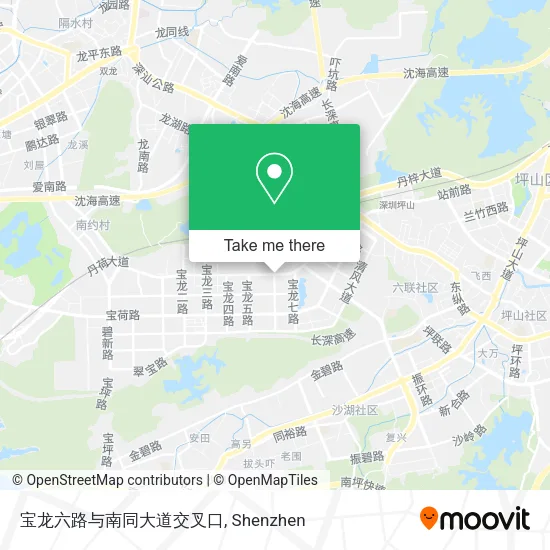 宝龙六路与南同大道交叉口 map