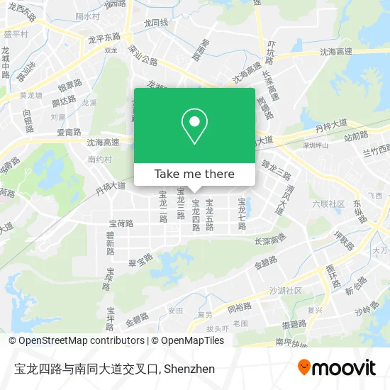 宝龙四路与南同大道交叉口 map