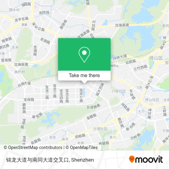 锦龙大道与南同大道交叉口 map