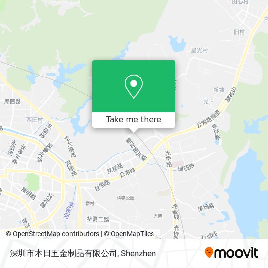 深圳市本日五金制品有限公司 map