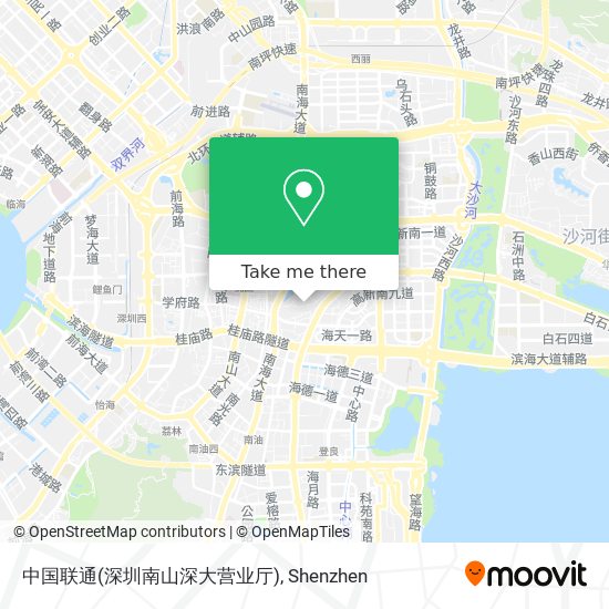 中国联通(深圳南山深大营业厅) map