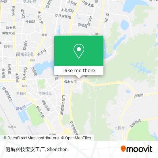 冠航科技宝安工厂 map
