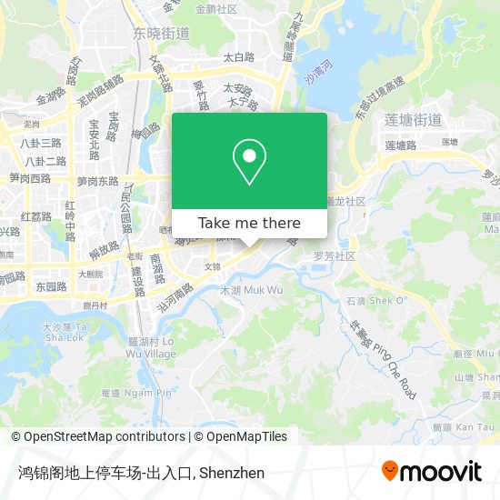 鸿锦阁地上停车场-出入口 map