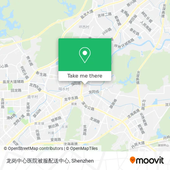 龙岗中心医院被服配送中心 map