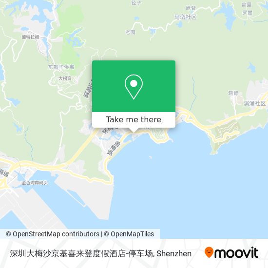 深圳大梅沙京基喜来登度假酒店-停车场 map