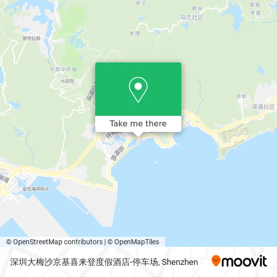 深圳大梅沙京基喜来登度假酒店-停车场 map
