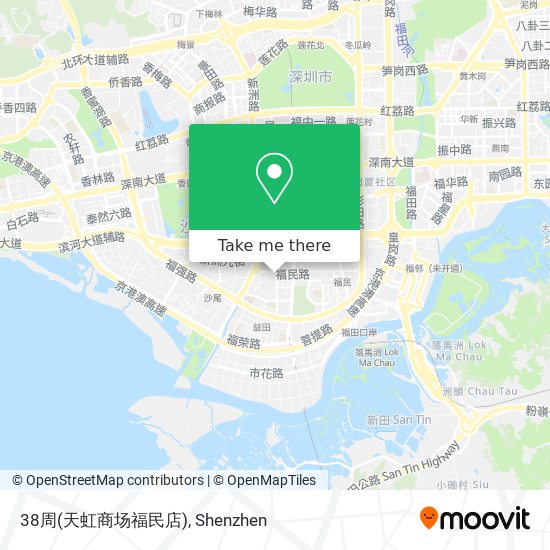 38周(天虹商场福民店) map
