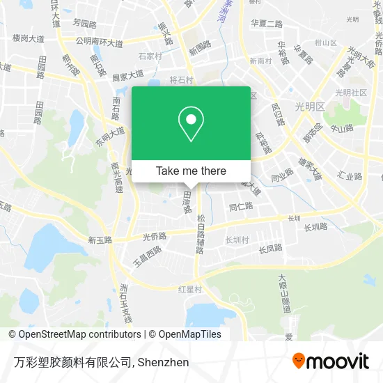 万彩塑胶颜料有限公司 map