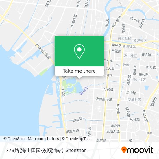 779路(海上田园-景顺油站) map