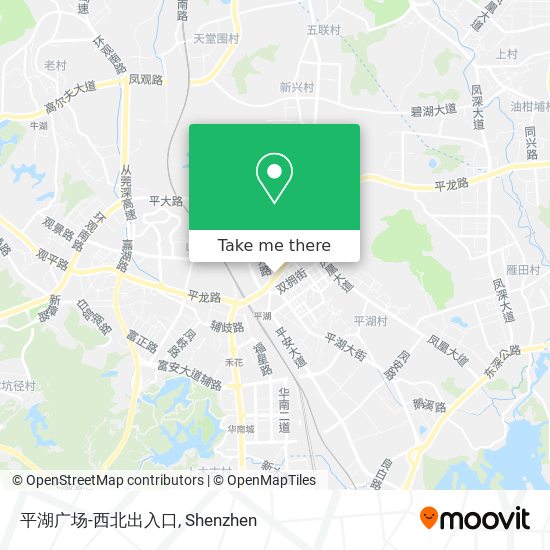 平湖广场-西北出入口 map