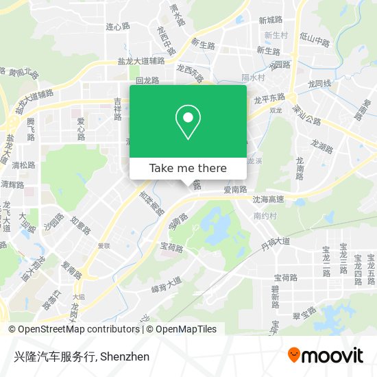兴隆汽车服务行 map