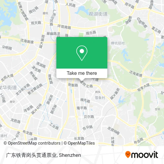 广东铁青岗头贯通票业 map