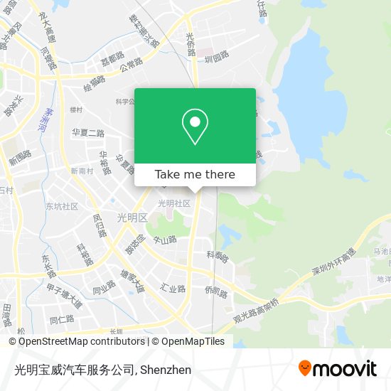 光明宝威汽车服务公司 map