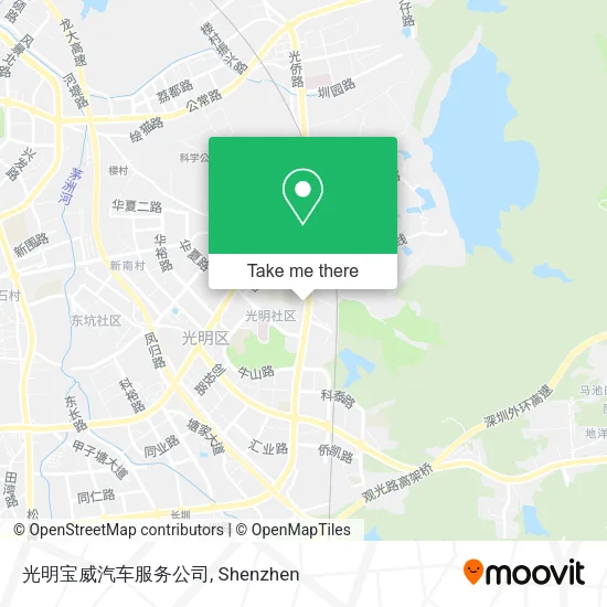 光明宝威汽车服务公司 map