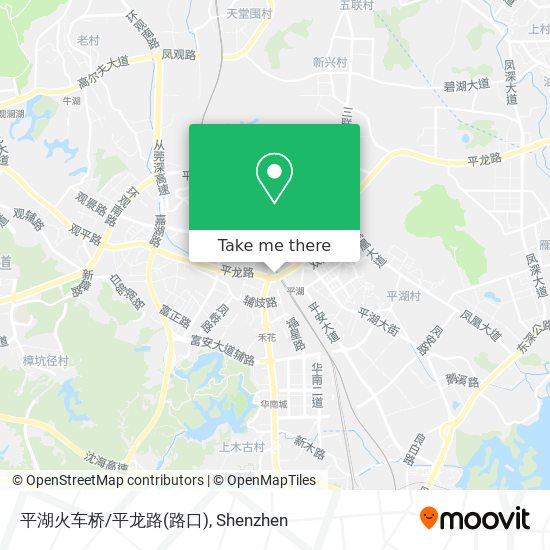 平湖火车桥/平龙路(路口) map