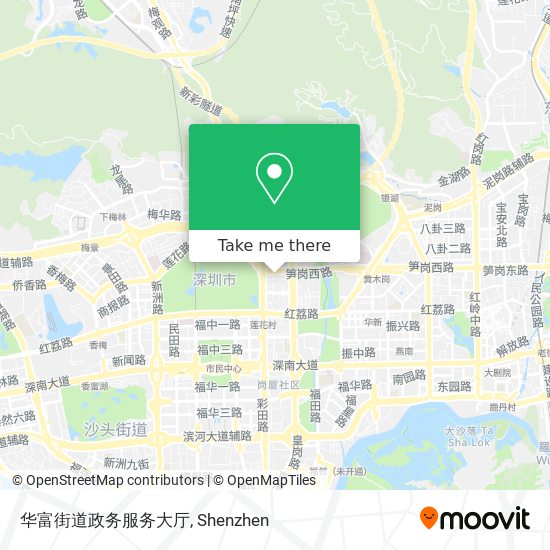 华富街道政务服务大厅 map