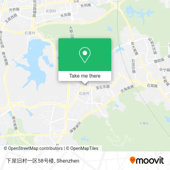 下屋旧村一区58号楼 map