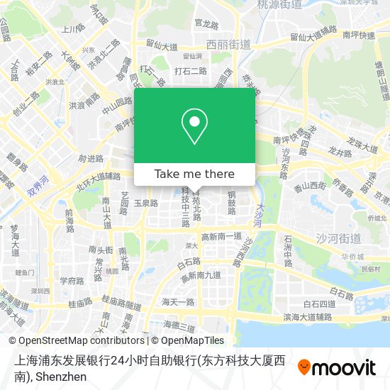 上海浦东发展银行24小时自助银行(东方科技大厦西南) map