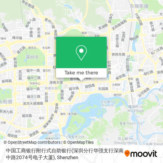 中国工商银行附行式自助银行(深圳分行华强支行深南中路2074号电子大厦) map