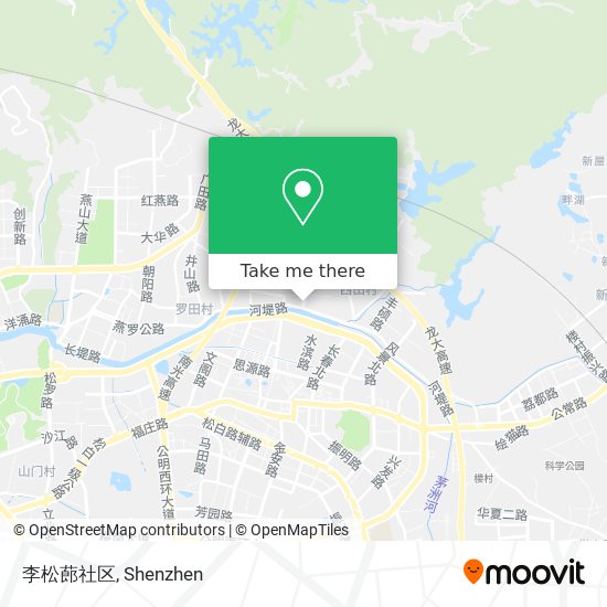 李松蓢社区 map