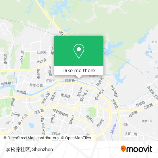 李松蓢社区 map