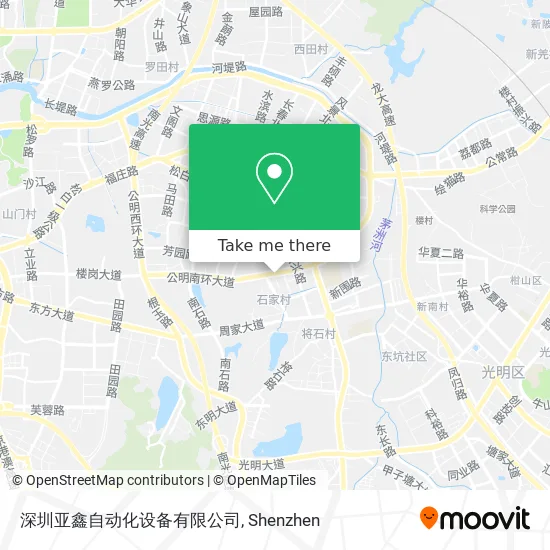 深圳亚鑫自动化设备有限公司 map