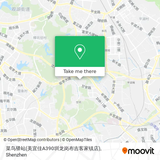 菜鸟驿站(美宜佳A390圳龙岗布吉客家镇店) map