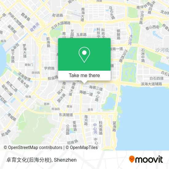 卓育文化(后海分校) map