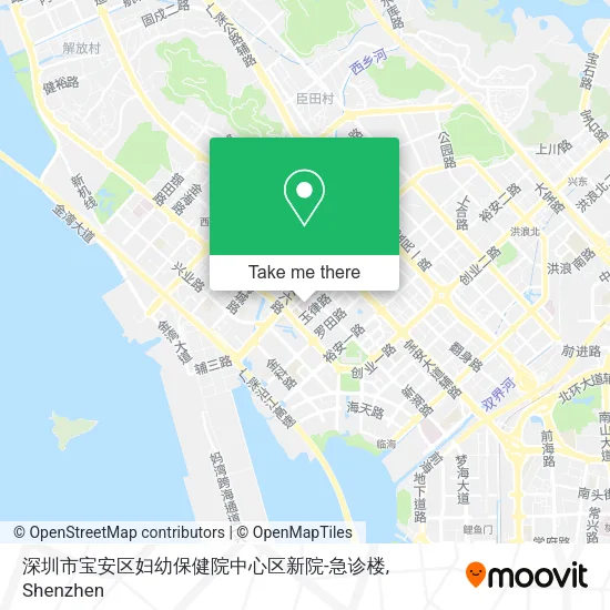 深圳市宝安区妇幼保健院中心区新院-急诊楼 map