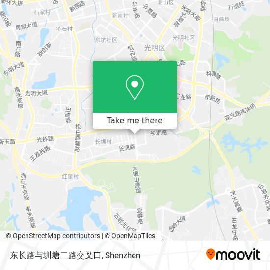 东长路与圳塘二路交叉口 map