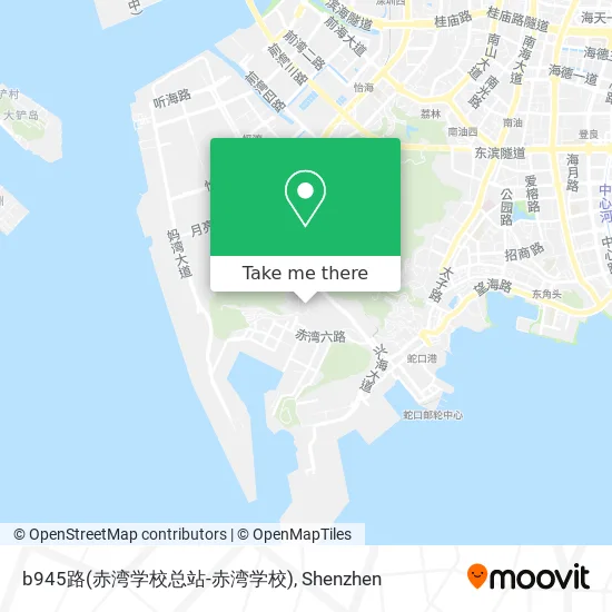 b945路(赤湾学校总站-赤湾学校) map