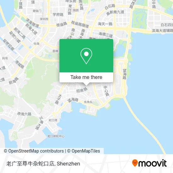 老广至尊牛杂蛇口店 map