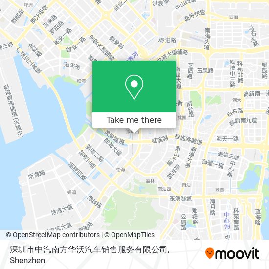 深圳市中汽南方华沃汽车销售服务有限公司 map
