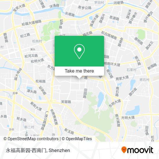 永福高新园-西南门 map