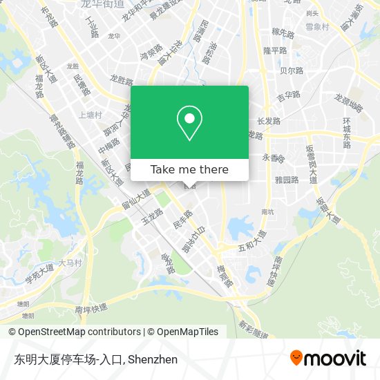 东明大厦停车场-入口 map
