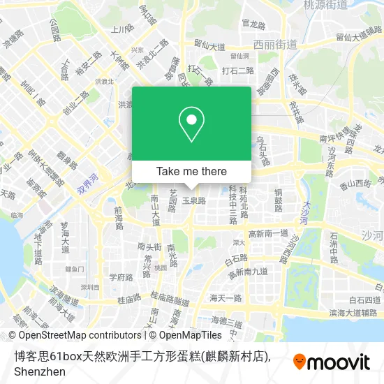 博客思61box天然欧洲手工方形蛋糕(麒麟新村店) map