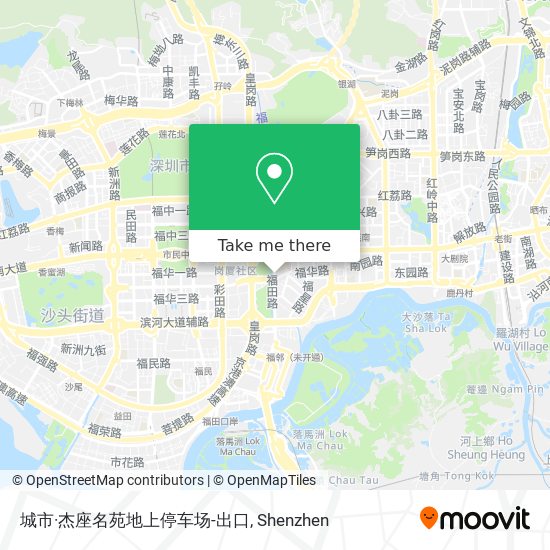 城市·杰座名苑地上停车场-出口 map