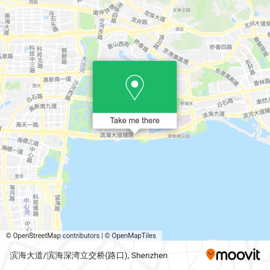 滨海大道/滨海深湾立交桥(路口) map