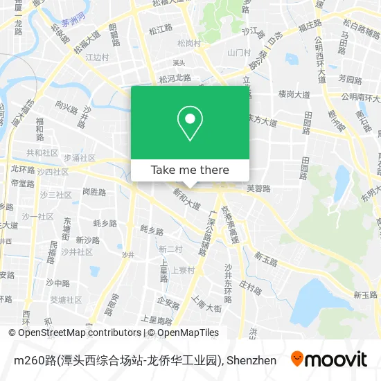 m260路(潭头西综合场站-龙侨华工业园) map