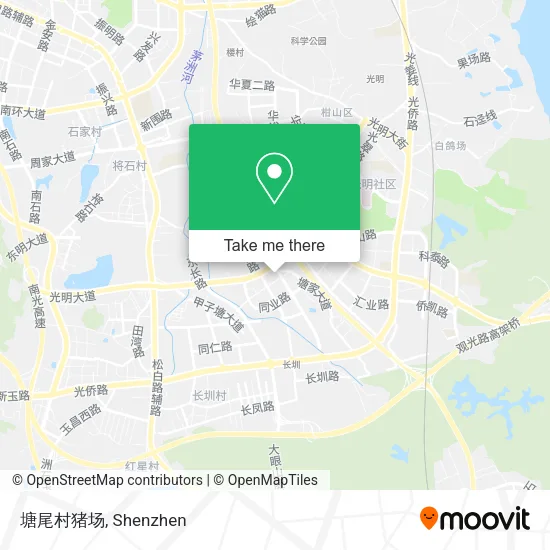 塘尾村猪场 map