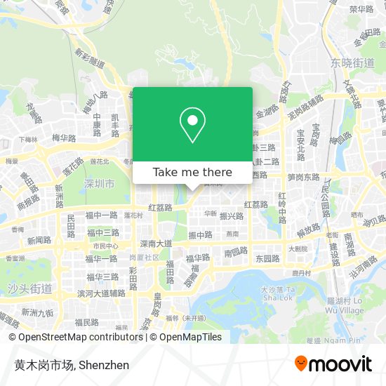 黄木岗市场 map