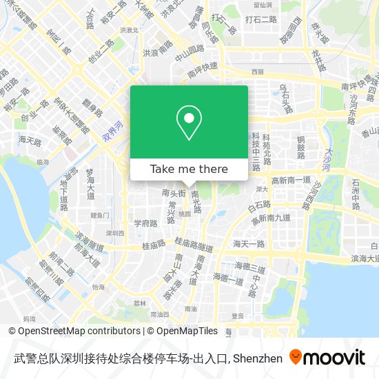 武警总队深圳接待处综合楼停车场-出入口 map