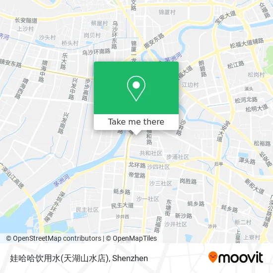 娃哈哈饮用水(天湖山水店) map