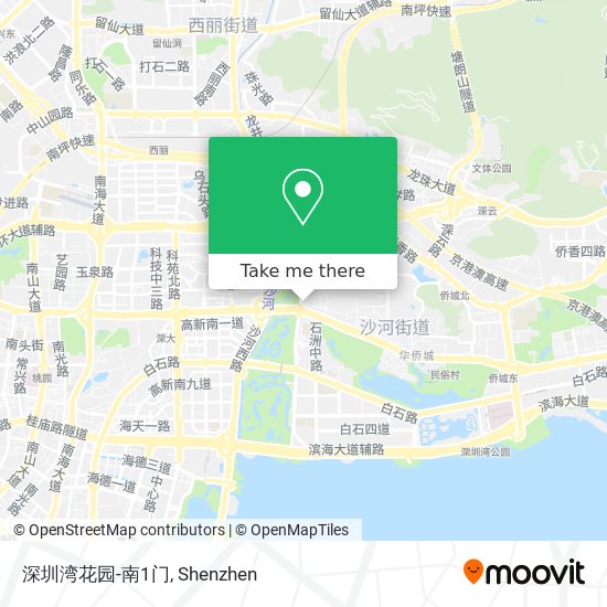 深圳湾花园-南1门 map